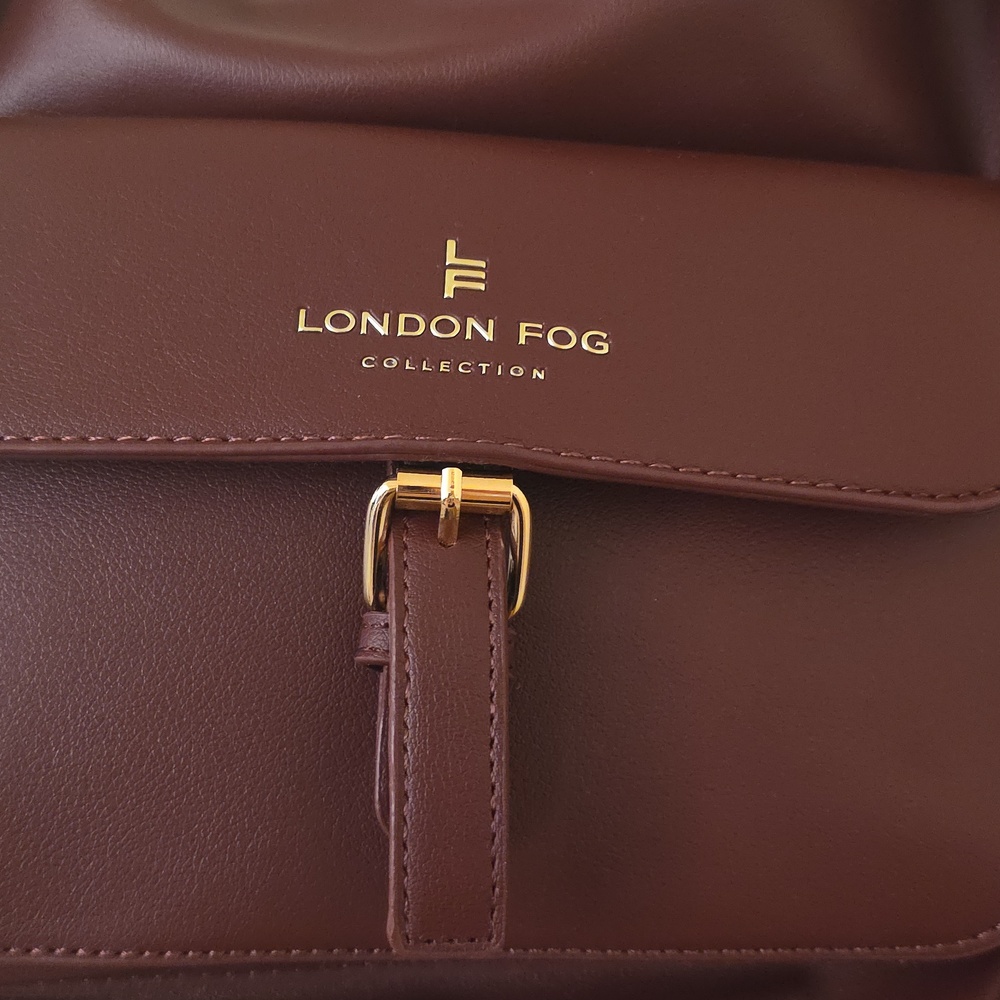 London Fog Deep Burgundy Shoulder Bag - Picture 9 of 9
